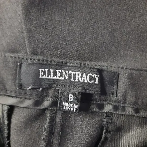 Ellen Tracy Women's Pants Size 8 Gray Dress Slacks Trousers Pockets Career Wear - Picture 3 of 7